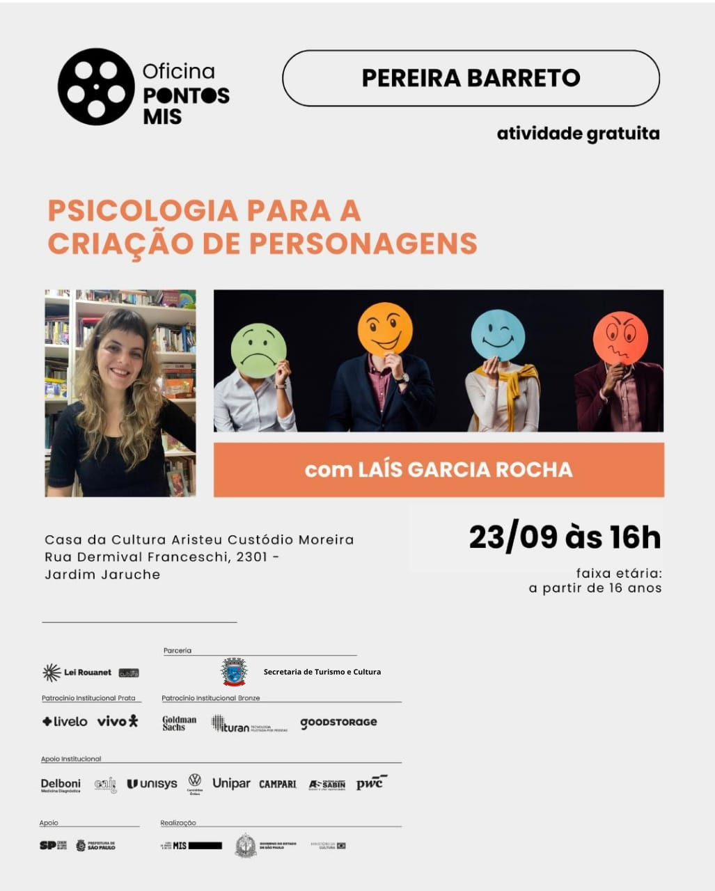 OFICINA PONTOS MIS - Psicologia para a Criação de Personagens