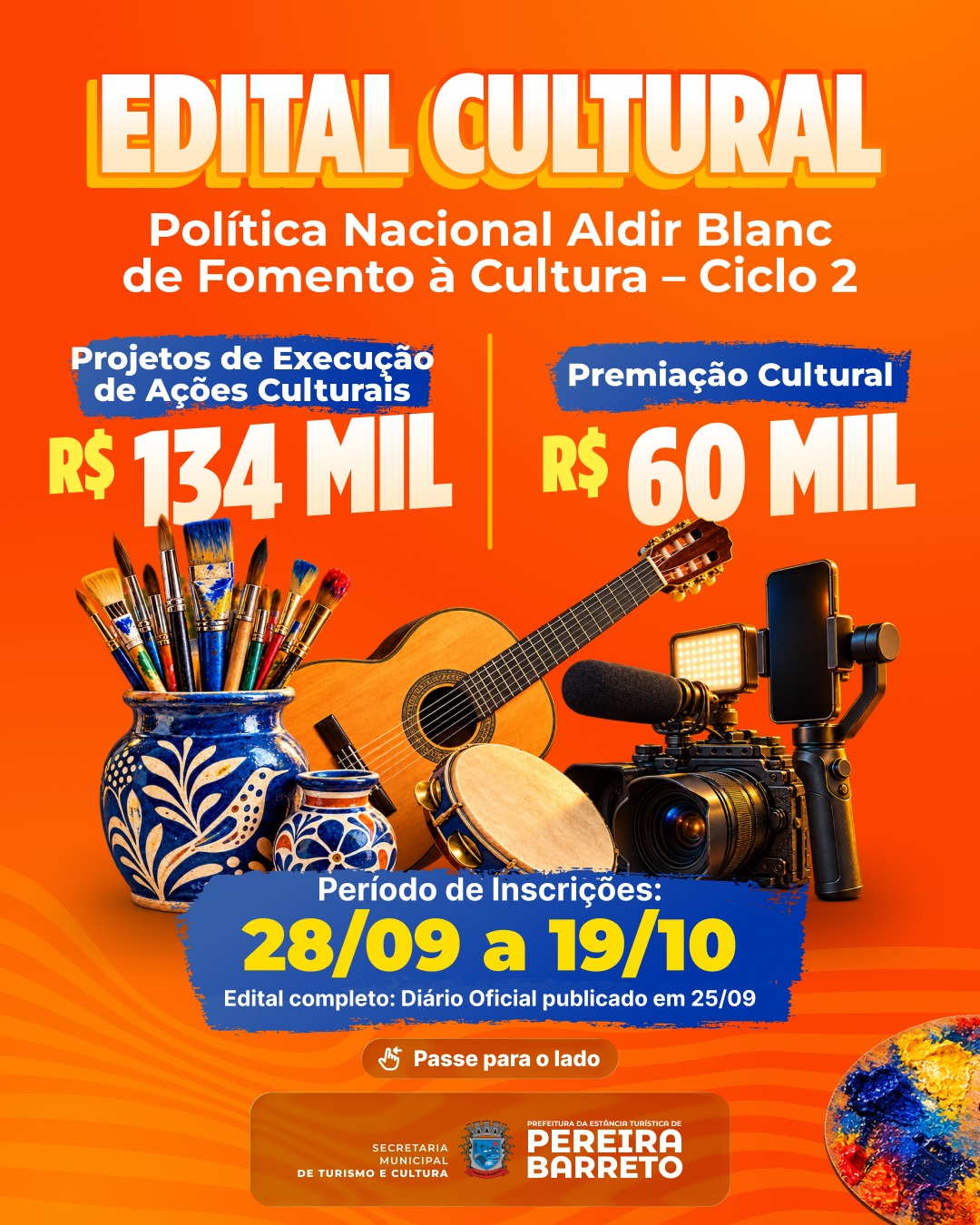 VEM AÍ EDITAL CULTURAL